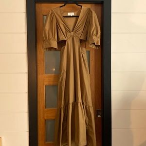 Xirena Alexi Dress in Khaki Gold